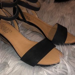 **SOLD** Black Franco Sarto mini heels
